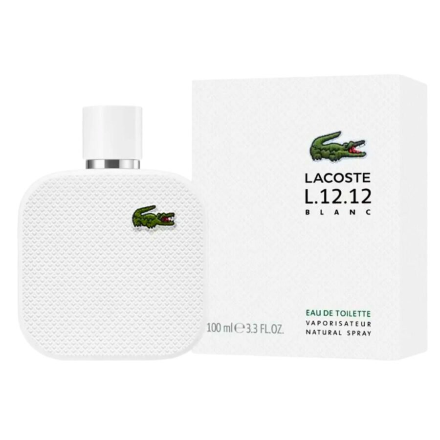 P100. Lacoste L.12.12 Blanc. Eau De Toilette. 100ml.
